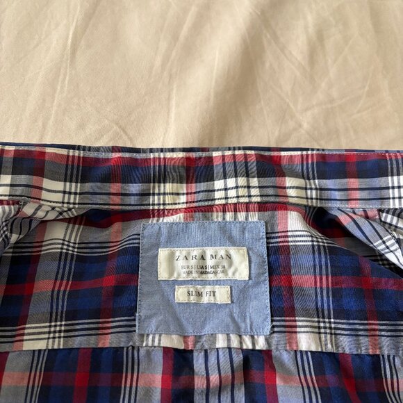 Zara Lightweight Shirt in Multicolor Plaid - Picture 7 of 10